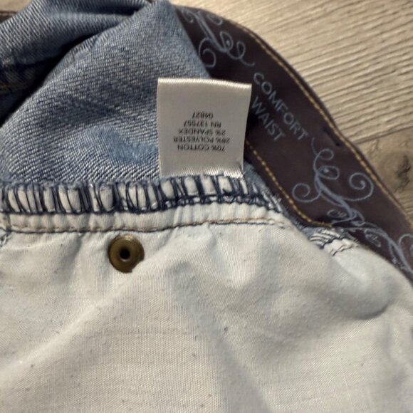 CJ Banks Womens Curvy Fit Jeans Plus Size 18 Denim Slimming Waist Band Stretch - Picture 6 of 11